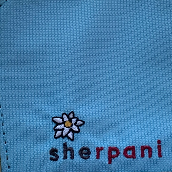 SHERPANI Kai Light Blue & Brown Wallet Coin Purse Bag Woman’s Accessories NEW - Picture 10 of 11